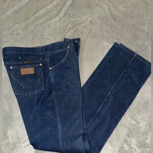 Wrangler Vintage Dark Blue Straight Jeans